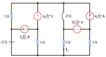 Use nodal analysis to find I o in the circuit in Fig. P8.75. Figure P8.75