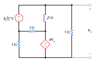 Use nodal analysis to find V o in the network in Fig. P8.79. Figure P8.79