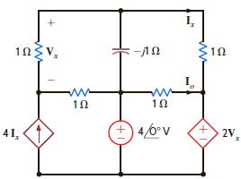 Use nodal analysis to find I o in the circuit in Fig. P8.88. Figure P8.88