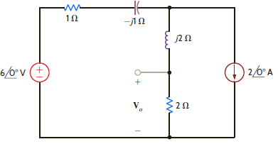 Using superposition, find V o in the circuit in Fig. P8.111. Figure P8.111