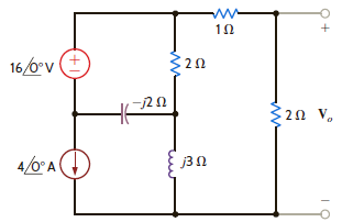 Find V o in the network in Fig. P8.112 using superposition. Figure P8.112