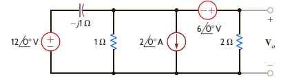 Use source exchange to determine V o in the network in Fig. P8.118.     Figure P8.118