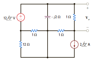 Use source transformation to find V o in the circuit in Fig. P8.119. Figure P8.119