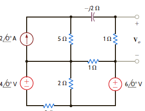 Use source transformation to find V o in the circuit in Fig. P8.120. Figure P8.120