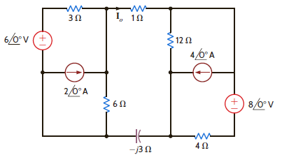 Use source transformation to find I o in the circuit in Fig. P8.121. Figure P8.121