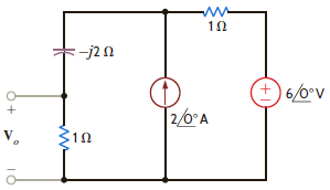 Use Thevenin's theorem to find V o in the network in Fig. P8.127. Figure P8.127