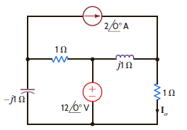 Use Thévenin's theorem to find I o in the network in Fig. P8.128. Figure P8.128