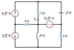 Use Thévenin's theorem to find I o in the network in Fig. P8.132.     Figure P8.132