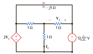 Use Thévenin's theorem to find I o in the network in Fig. P8.136. Figure P8.136