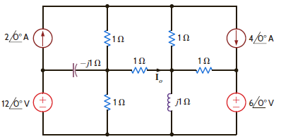 Use Thévenin's theorem to determine I o in the network in Fig. P8.140. Figure P8.140