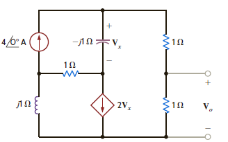 Use Norton's theorem to find V o in the network in Fig. P8.146.     Figure P8.146