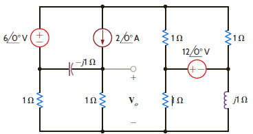 Find V o in the circuit in Fig. P8.150. Figure P8.150