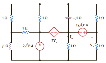 Determine I o in the network in Fig. P8.157. Figure P8.157