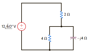 Find the average power absorbed by each resistor in the network in Fig. E9.1.     Figure E9.1