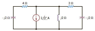 Find the power supplied and the power absorbed by each element in Fig. E9.3.     Figure E9.3