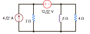 Given the circuit in Fig. P9.13, determine the amount of average power supplied to the network. Figure P9.13