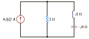 Find the average power absorbed by the network shown in Fig. P9.18.     Figure P9.18
