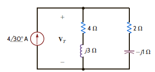 Given the network in Fig. P9.19, find the power supplied and the average power absorbed by each element. Figure P9.19