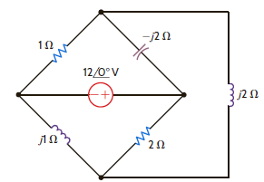 Given the network in Fig. P9.27, find the average power supplied and the total average power absorbed. Figure P9.27