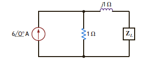 Determine the impedance Z L for maximum average power transfer and the value of the maximum power transferred to Z L for the circuit shown in Fig. P9.31. Figure P9.31