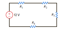 An inexperienced mechanic is installing a 12-V battery in a car. The negative terminal has been connected. He is currently tightening the bolts on the positive terminal. With a tight grip on the wrench, he turns it so that the gold ring on his finger makes contact with the frame of the car. This situation is modeled in Fig. P9.114, where we assume that the resistance of the wrench is negligible and the resistance of the contact is as follows: What power is quickly dissipated in the gold ring, and what is the impact of this power dissipation Figure P9.114