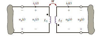 Given the network in Fig. P10.3, (a) find the equations for v a ( t ) and v b ( t ). (b) find the equations for v c ( t ) and v d ( t ).     Figure P10.3
