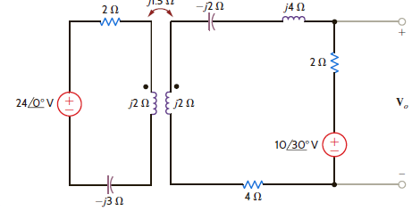 Find V o in Fig. E10.4.     Figure E10.4