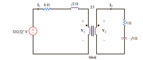 What is the current I 2 in the circuit shown in Fig. 10PFE-4 a. 11.77 35.25° A b. 5.85 20.62° A c. 23.54 11.31° A d. 15.36 8.48° A Figure 10PFE-4