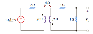 Find V o in the circuit in Fig. P10.7. Figure P10.7