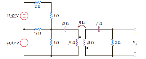 Find V o in the circuit in Fig. P10.12.     Figure P10.12