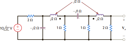 Find V o in the network in Fig. P10.15. Figure P10.15