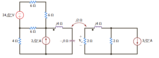 Find V o in the network in Fig. P10.17.     Figure P10.17