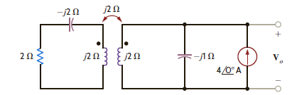 Find V o in the network in Fig. P10.24. Figure P10.24
