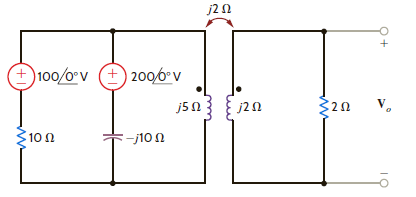 Find V o in the network in Fig. P10.28.     Figure P10.28