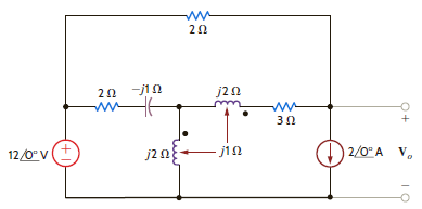 Find V o in the network in Fig. P10.29. Figure P10.29