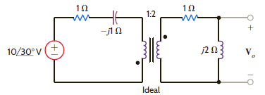 Determine V o in the circuit in Fig. P10.46. Figure P10.46
