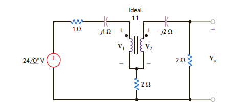 Find V o in the network in Fig. P10.58.     Figure P10.58