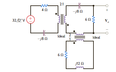 Find V o in the network in Fig. P10.59.     Figure P10.59