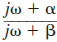 Given the network functions defined by each transfer function, sketch their magnitude and phase characteristics as a function of frequency. (a) (b) ,