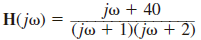 Draw the Bode plot for the network function