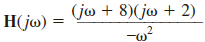 Draw the Bode plot for the network function