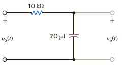 Given the filter network shown in Fig. E12.21, sketch the magnitude characteristic of the Bode plot for G v ( j ). Figure E12.21
