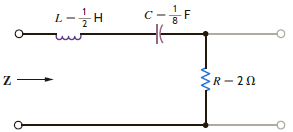 Determine the new parameters of the network shown in Fig. P12.69 if Z new = 10 4 Z old. Figure P12.69
