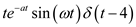 Write the expression of the Laplace transform of . Substitute for . Simplify further. Thus, the Laplace transform of is .