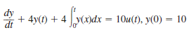 Use the Laplace transform to find y ( t ) if