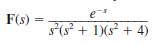 Find the inverse Laplace transform of the function .