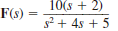 Given the following functions F ( s ), find f ( t ). (a) (b)
