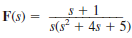 Given the following functions F ( s ), find the inverse Laplace transform of each function. (a) (b)
