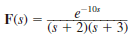 Find the inverse Laplace transform of the following functions. (a) (b) (c) (d)