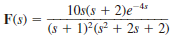 Find the inverse Laplace transform of the function .